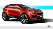 Lộ ảnh phác thảo Kia Sportage 2016