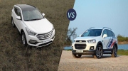 Chevrolet Captiva REVV đối đầu Hyundai SantaFe: Chướng ngại vật đầu tiên