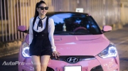 Cận cảnh Hyundai Veloster màu hồng Hello Kitty của bà mẹ 9x Hà thành