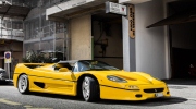 Ferrari F50 nóng bỏng với bộ áo vàng rực