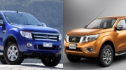 Nissan Navara và Ford Ranger 