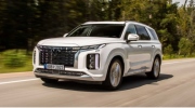 Nội thất Hyundai Palisade 2022 lần đầu lộ diện: Vô-lăng tích hợp nút cảm ứng