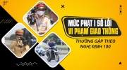 Infographic: Mức phạt các lỗi vi phạm giao thông thường gặp theo Nghị định 100