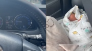 Người mẹ khoe tự lái xe đi sinh con một mình không người thân