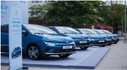 Lô xe ô tô điện VinFast VF e34 đầu tiên chạy dịch vụ tại Hoà Bình
