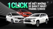 Loạt xe bán ít nhất tháng 7