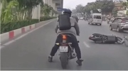 Vụ xe máy gây tai nạn với người phụ nữ rồi bỏ đi: Nam tài xế khai gì?