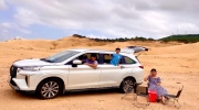 Ham vui đem Toyota Veloz đi đồi cát ở Bình Định rồi suýt sa lầy